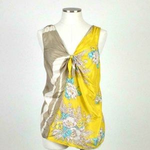 Deletta Anthropology Silk sleeveless top